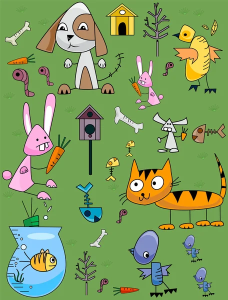 Animale domestico doodles — Foto Stock