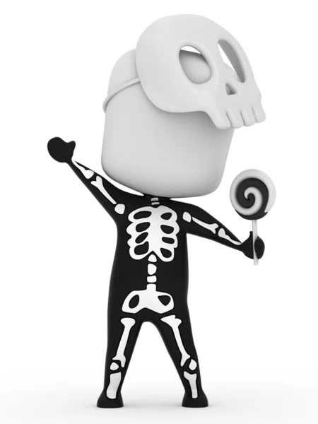 Скелет Kid — стоковое фото