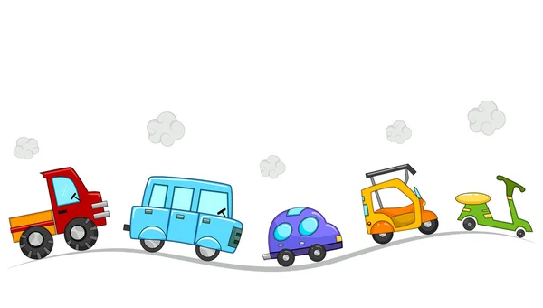 Cartoon Vehicles — Stock Photo, Image