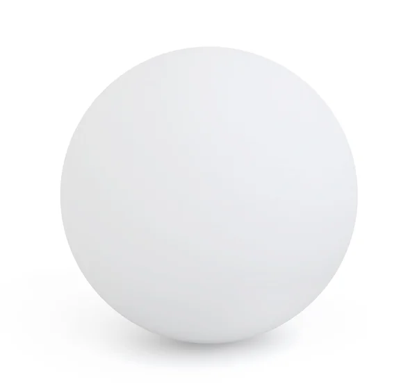 一个白色的圆球的 3d 插图 — 图库照片