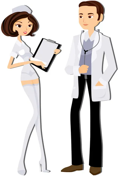 Doctor and Nurse — Stock Photo, Image
