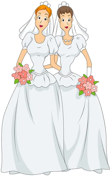 Lesbian Marriage — Stock Photo, Image