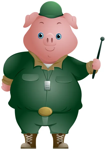 Soldado de porco — Fotografia de Stock