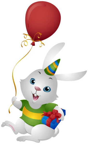 Кролик в день рождения — стоковое фото