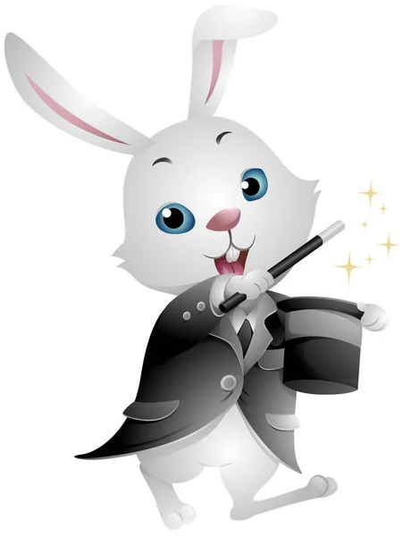 Magiker kanin — Stockfoto