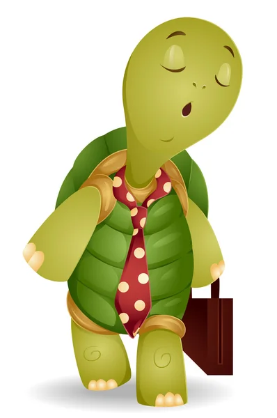 Homem de negócios de tartaruga — Fotografia de Stock