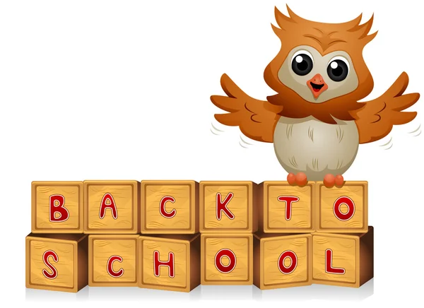Back to School Owl — Stock Photo, Image