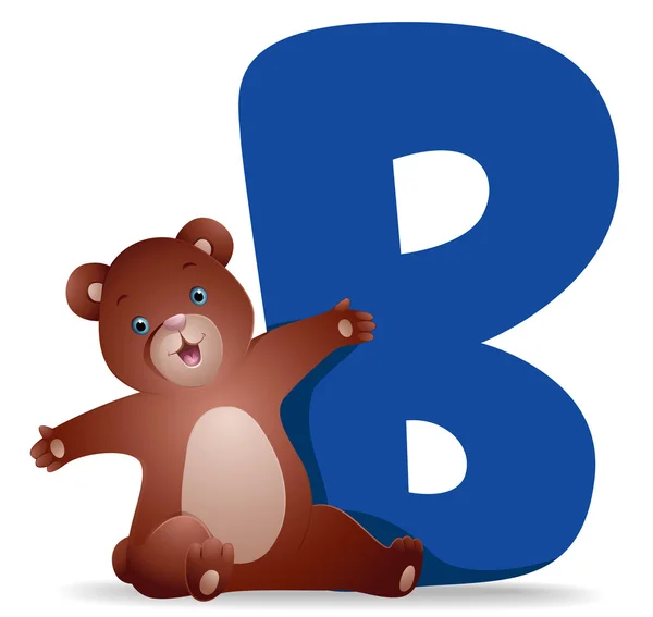 B 为熊的 — 图库照片