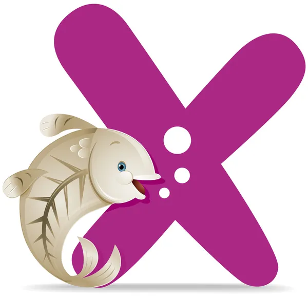엑스레이 물고기 x — 스톡 사진