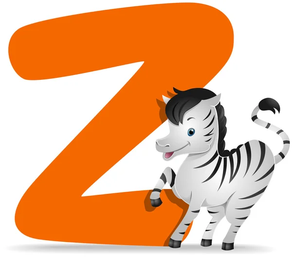 Z für Zebra — Stockfoto