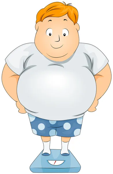 Homem gordo — Fotografia de Stock