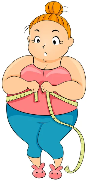 Menina gorda — Fotografia de Stock