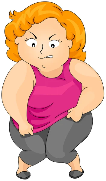 Mulher gorda — Fotografia de Stock