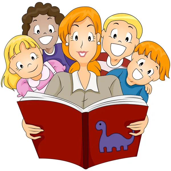 children reading clip art free