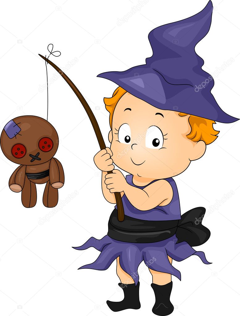 Baby Witch Stock Illustration by ©lenmdp #7733709, image size:777x1024