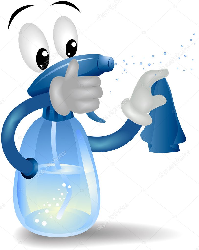 Cleaning Spray Bottle Stock Illustration - Download Image Now, spray bottle  
