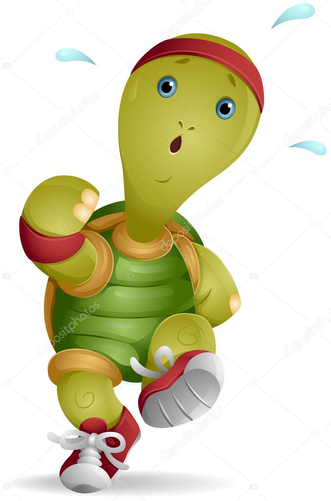 Turtle Running — Stock Photo © lenmdp #7734944