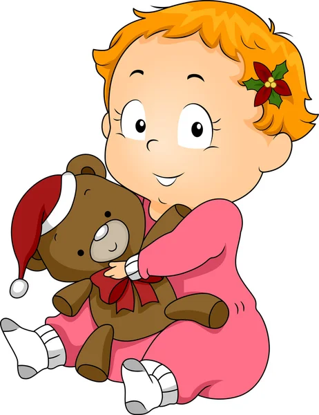 Christmas Teddy — Stock Photo, Image
