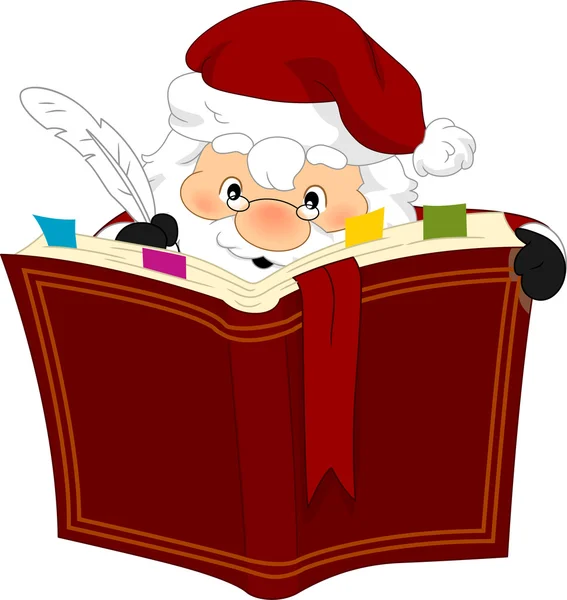 Santa βιβλίο — Φωτογραφία Αρχείου