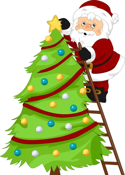 Santa 's Christmas Tree — стоковое фото