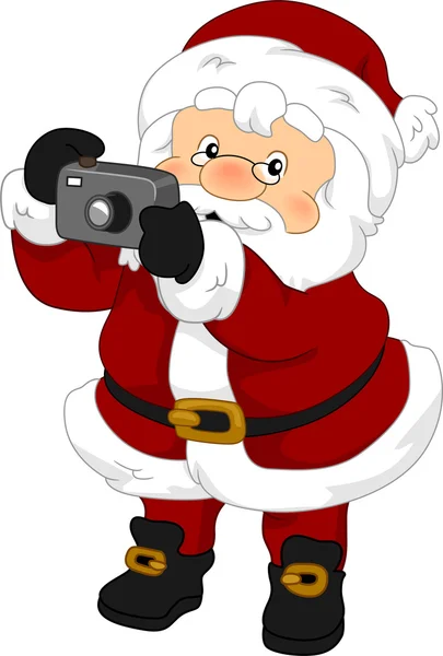 Jultomten kamera — Stockfoto