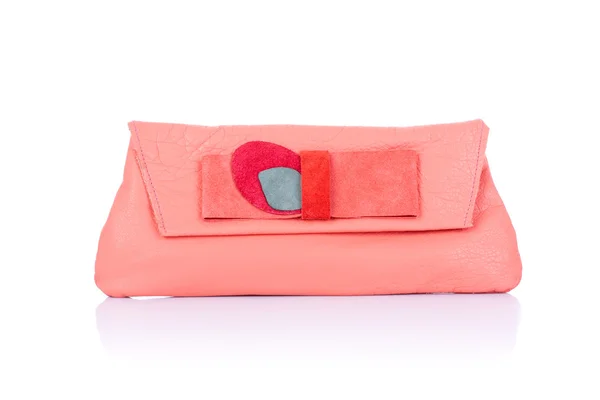 Rózsaszín bőr pénztárca — Stock Fotó