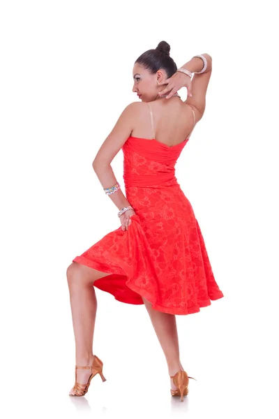 Latino danser in actie — Stockfoto