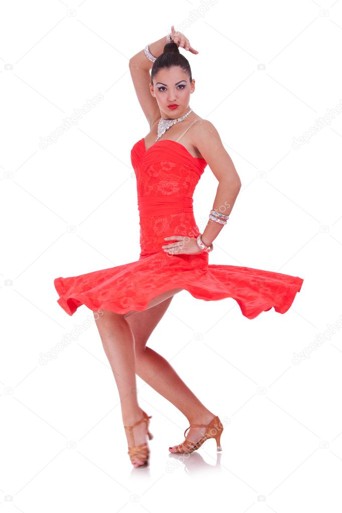 Sexy latino woman dancer — Stock Photo © feedough #7232477