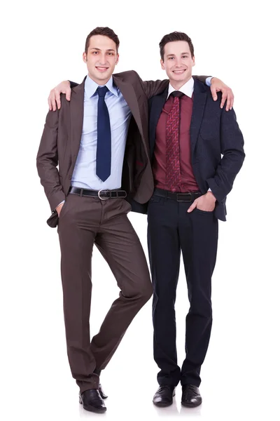 Dva muži v přátelské atmosféře — Stock fotografie
