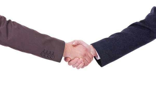 Handdruk tussen twee zakenlieden — Stockfoto
