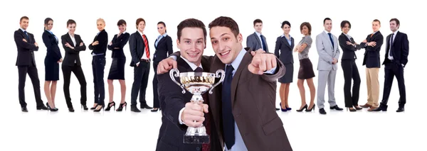 Vítězné businessteam — Stock fotografie