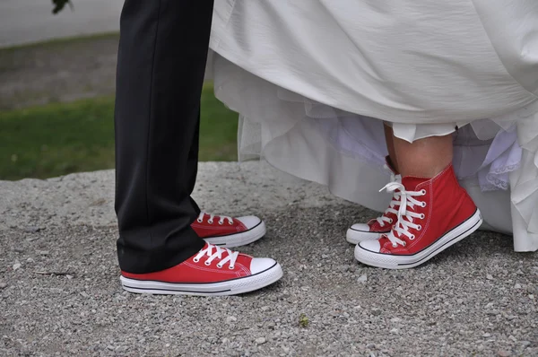 Sapatos de casamento Fotos De Bancos De Imagens