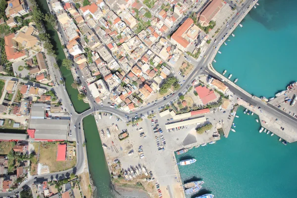 stock image Aerial view on the island of Zakynthos