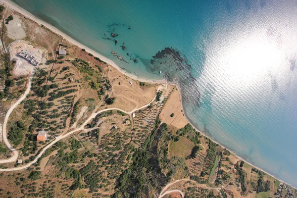 Αεροφωτογραφία του νησιού της Ζακύνθου — Φωτογραφία Αρχείου