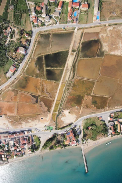 Luchtfoto op het eiland zakynthos — Stockfoto