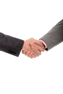 Business men hand shake clipart