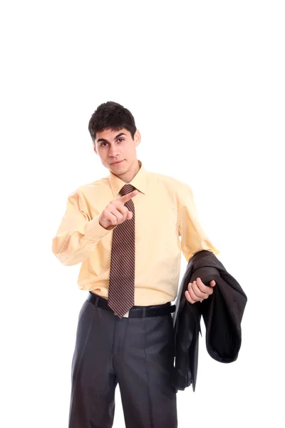 Portret van business man in pak — Stockfoto