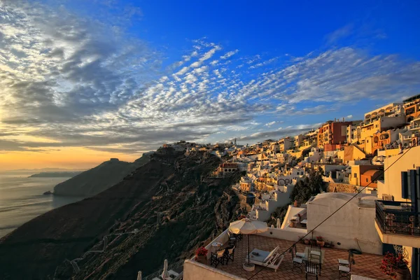 View of Fira town - Santorini — Stock Photo, Image