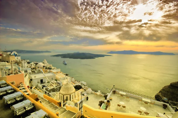 Veduta della città di Fira - Santorini — Foto Stock
