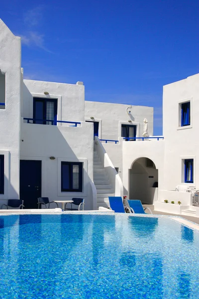 Vacaciones románticas - Santorini resorts — Foto de Stock