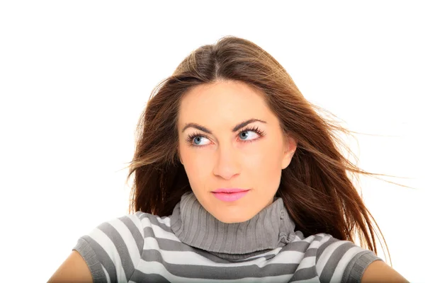 Hermosa mujer retrato sonriendo — Foto de Stock