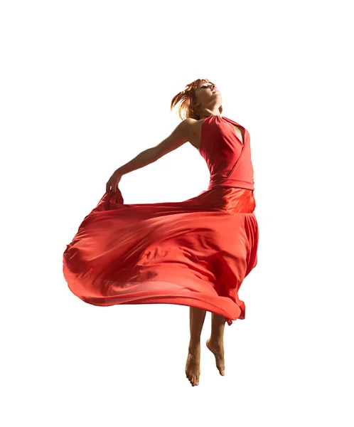 Dançarina vermelha — Fotografia de Stock