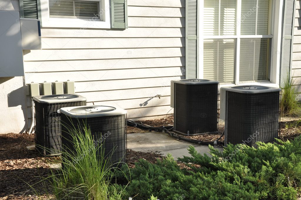 Outdoor central air conditioner units