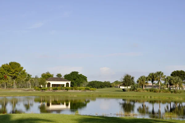 高尔夫球场在那不勒斯，佛罗里达州 — 图库照片