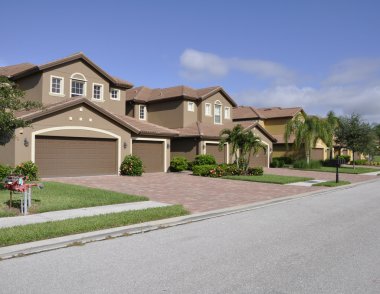 Typical homes in Naples Florida clipart