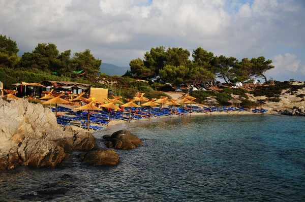 Greek beach — Stock Photo, Image