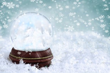 Snow Globe with Clouds clipart