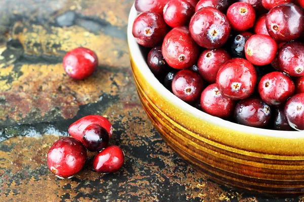 Freshly Washed Cranberries — Stock Photo, Image