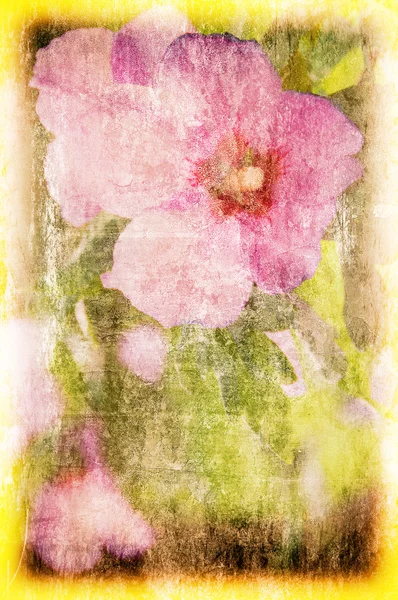 Art grunge floral background — Stock Photo, Image