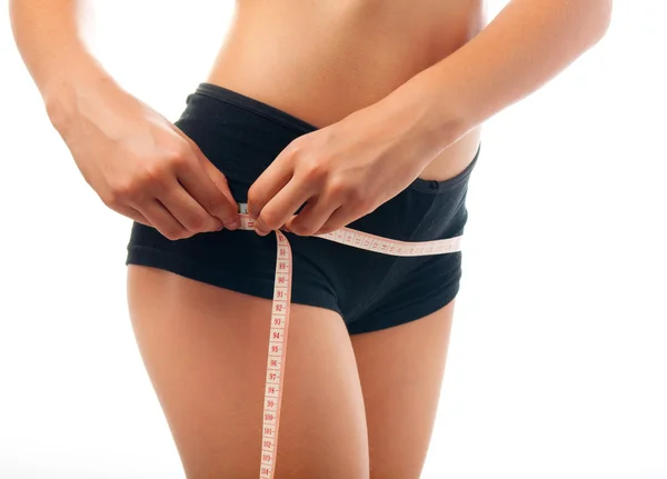 Detail of the young, slim female body — Stock Photo, Image